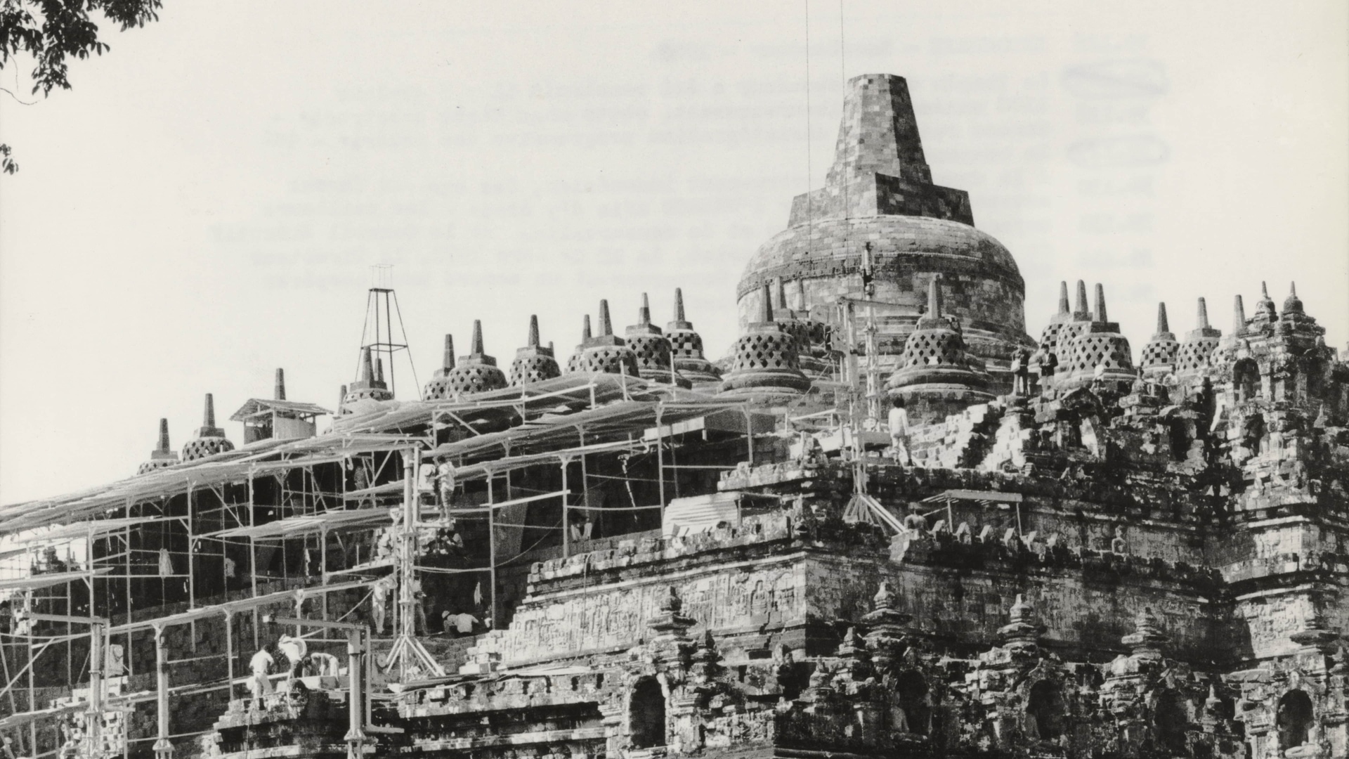 Borobudur restoration history UNESCO excavation